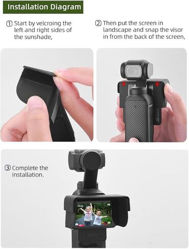 غطاء شاشة BTG لملحقات DJI Pocket 3 غطاء ظلة للشاشة in Saudi Arabia