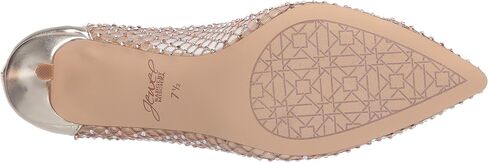 Jewel Badgley Mischka Floria Stone Mesh Pointed Toe Pump in Saudi Arabia