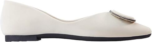 C.Paravano أحذية نسائية مسطحة I Women Pumps I أحذية مسطحة بيضاء للنساء أحذية مسطحة بمقدمة مدببة أنا سهلة الارتداء أحذية الباليه المسطحة (مقاس 6، كريستال أبيض) in Saudi Arabia