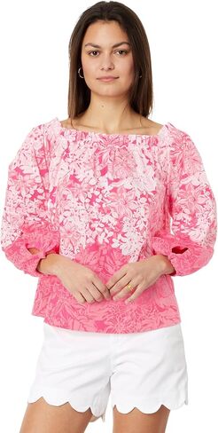 Lilly Pulitzer Women's Jamielynn Long Sleeve Off The Shoulder Top in Saudi Arabia
