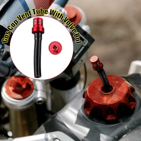 6 Pieces Gas Fuel Cap Valve Fuel Gas Tank Breather Motorcycle Breather Hose 6 Color Aluminum Vent Breather Fuel Tank Breather Valve for 50cc 110cc 70cc 125cc Motorcycle ATV (Stylish Style) in Saudi Arabia