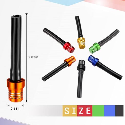 6 Pieces Gas Fuel Cap Valve Fuel Gas Tank Breather Motorcycle Breather Hose 6 Color Aluminum Vent Breather Fuel Tank Breather Valve for 50cc 110cc 70cc 125cc Motorcycle ATV (Stylish Style) in Saudi Arabia