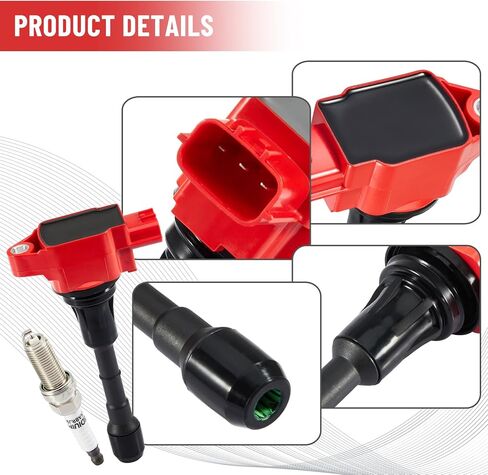 CarBole UF617 Ignition Coil Spark Plug Set Replacement for 2009-2019 Nissan 370Z Infiniti G37 3.7L, OE Part Number UF-617 GN10430 C1788 C750 C-750 (Pack of 6) in Saudi Arabia