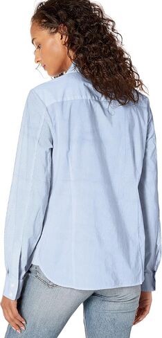 Tommy Hilfiger Women's Solid Button Collared Shirt with Adjustable Sleeves in Saudi Arabia