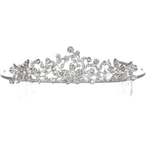 Flower Leaf Bridal Wedding Tiara Crown