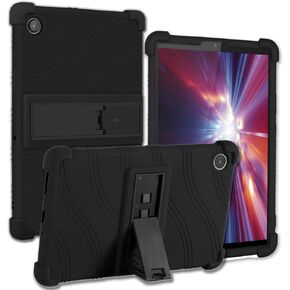 ATOOZ for Lenovo Tab M8 4th Gen Case Kids 8.0 Inch (TB300FU/TB300FX),Lenovo M8 4th Gen 8.0" Tablet Case Shockproof with PC Stand (Black)