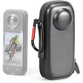 Protective Carrying Case for Insta360 X4 Accessories, Hard Shell Travel Storage Case for Insta 360 X4, Portable Camera Bag with Clip Compatible with Insta360 X4 Soft Silicone Case Lens Guard