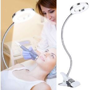 Tattoo lamp,USB Circle Makeup Lamp Eyebrow Lip Tattoo Beauty Salon Desktop Led Lights with Clip