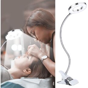 Desk Lamp Clip on Light, USB Powered LED Desk Lamp, Flexible Eye Protection Bed Night Light, for Reading Makeup Fill Light