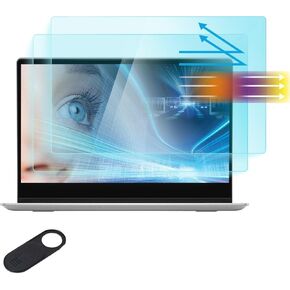 2 Pack 14 inch Anti Blue Light Glare Screen Protector for HP/Dell/Sony/Samsung/Lenovo/Acer/MSI/LG/Razer Blade 14" 16:9 Aspect Ratio Laptop Screen Filter, Reduces Eye Strain (12 3/16 x 6 7/8 Inch)