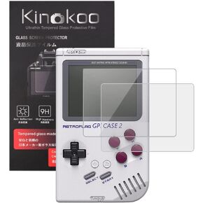 kinokoo Retroflag GPi Case 2 Screen Protector, 0.25mm 9H Hardness Tempered Glass Film for Retroflag GPi CASE 2 Digital Camera Bubble-Free/Anti-Scratch (2 Pack)