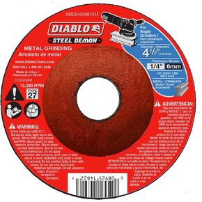 Diablo Steel Demon 4-1/2 in. Type 27 Metal Grinding Disc