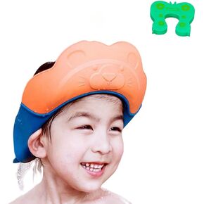 قبعة استحمام للأطفال، قناع حمام للأطفال الصغار، قبعة حماية للشامبو - حماية ناعمة قابلة للتعديل لغسل الشعر، قبعة درع الحمام، حماية رأس العينين والأذنين للأطفال والرضع والأطفال in Kuwait