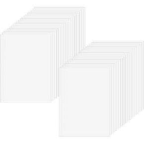 40 Sheets Sheet Protector Clear Page Protectors A4 Paper Protector Sheets for 3-Ring Binder Plastic Paper Sheet Protectors 2 Pockets Per Page for Organizer Documents