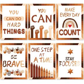 Motivational Posters for Classroom, 4Pcs Classroom Motivational Poster Positive Posters, Classroom Posters High School, Inspirational Posters for Classroom Office Elementary Middle School Decorations