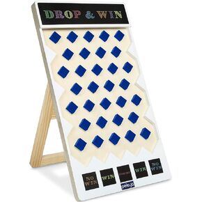 Prize Drop Disc Game Wood 27.8" x 15.9" with Chalkboards Carnival Game Trade Show