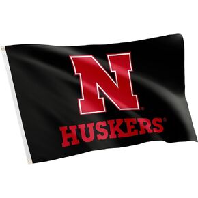 Desert Cactus University of Nebraska Flag Huskers GBR NU Huskers Flag Banners 100% Polyester Indoor Outdoor 3x5 feet Flags (Style Y)