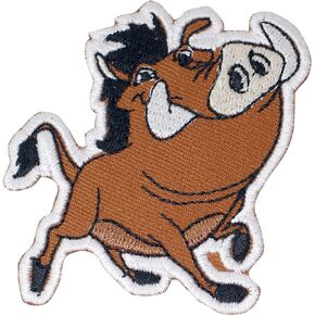 Pumbaa Iron on Patches Embroidered Badge Saw On Patch for Jeans, Clothing, Bags, Jackets, Caps