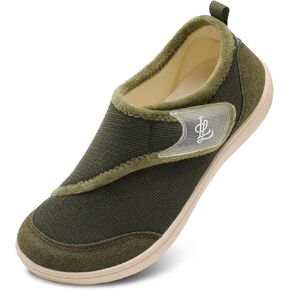 LeIsfIt Mens Slippers Wide House Shoes Adjustable Diabetic Shoes Arthritis Swollen House Slippers Indoor Outdoor Slippers in Kuwait