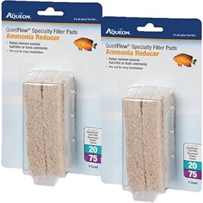 Aqueon Cartridge Ammonia Minipad Quiet Flow 20/75 (2 PACKS)