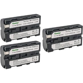 Kastar NP-F570 Battery (3-Pack) for Sony L Series InfoLithium Battery NP-F570, NP-F550, NP-F530, NP-F330 and Sony DCRVX2100, HDRFX1, HD1000U, HVRZ1U, HXR-NX5U, NEX-FS100 Cameras