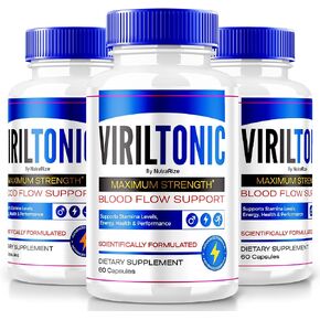 (3 عبوات) حبوب VirilTonic، كبسولات دعم تدفق الدم Viril Tonic لتحقيق أقصى قدر من الأداء - تركيبة قوة إضافية، جميع الحبوب الطبيعية، VirilTonic24 Health، تقييمات Viril Tonic (180 كبسولة)