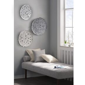 Madison Park Wall Art Living Room Metal Decor - Home Accent Modern Kitchen Dining Decoration, Ready to Hang Panel for Bedroom, Multi-sizes, Rossi Blue 3 Piece