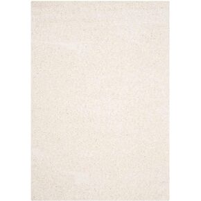 SAFAVIEH Athens Shag Collection Area Rug - 8' x 10', Off White, Non-Shedding & Easy Care, 1.5-inch Thick Ideal for High Traffic Areas in Living Room, Bedroom (SGA119B)