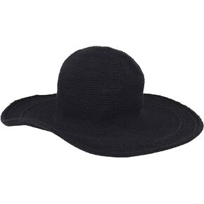 San Diego Hat Company Women's Cotton Crochet 4 Inch Brim Floppy Hat