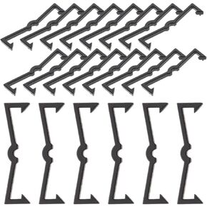 DOITOOL 100 Pcs Pegboard Hooks Plastic Peg Locks,Pegboard Clips Peg Board Display Hook Fixer Organizer Pegboard Accessories for 1/4 Inch and 1/8 Inch Pegboards