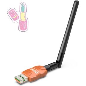 Class 1 Long Range Bluetooth Adapter for PC, QGOO USB Bluetooth Adapter for PC 5.3+EDR, Bluetooth Dongle Bluetooth Receiver Support Windows10/8.1/8/7（orange-178）