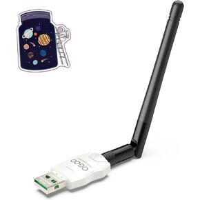 Class 1 Long Range Bluetooth Adapter for PC, QGOO USB Bluetooth Adapter for PC 5.3+EDR, Bluetooth Dongle Bluetooth Receiver Support Windows10/8.1/8/7（white-063）
