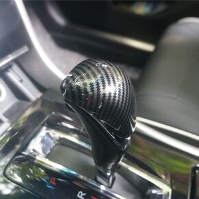 New Sport Red Carbon Fiber Style Interior Gear Shift Knob Trim Fit for Honda Accord 9th Gen 2013-2017 (Carbon Fiber Style)