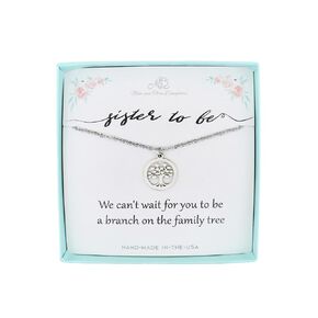 Future Sister-In-Law Gift. Bridal Shower Gift From Sister-In-Law to Be. Tree of Life Pendant. Engagement Party Gift. Family Tree. 18 Inch Cable Chain
