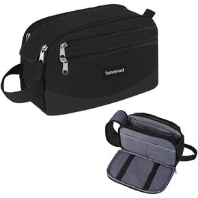 Travel Toiletry Bag for Men Toiletry Bag Dopp Kit Water-resistant Shaving Bag Large Travel Toiletry Organizer Travel Essentials Black