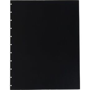 GBC VeloBind Leather Look Premium Presentation Covers, Non-Window, Square Corners, Black, 50 Pieces Per Box (9742230)