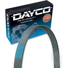 Dayco Main Drive Serpentine Belt compatible with Mazda CX-7 2.3L 2.5L L4 2008-2012