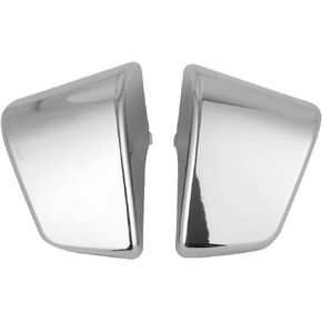 Aramox Battery Side Covers, Left Right Motorcycle Battery Side Panel Fairing Covers for Shadow ACE VT400 VT750 1997‑2003 (Silver)