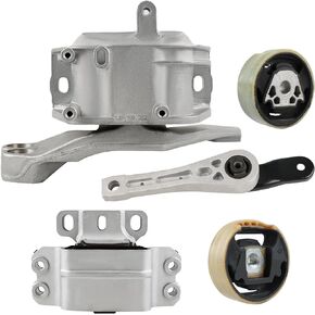 JDMON 5Pcs Engine Motor Mount & Transmission Mount Kit Replacement for 2005-2018 Volkswagen Jetta, 2006-2009 VW Rabbit L5 2.5L Compatible with A4926, A4927, A4928, A6962, A6969