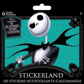 Trends International Nightmare Before Christmas Mini Stickerland Pad-6 Page, Multicolor