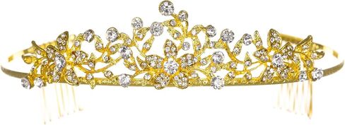 Flower Leaf Bridal Wedding Tiara Crown in Saudi Arabia