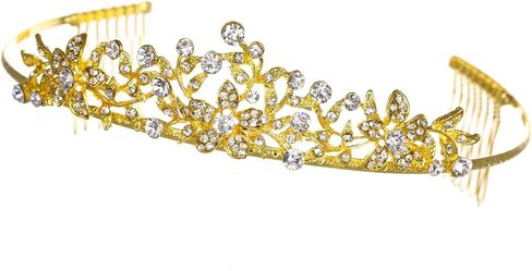 Flower Leaf Bridal Wedding Tiara Crown in Saudi Arabia