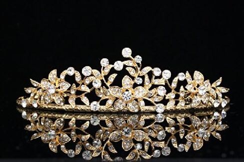 Flower Leaf Bridal Wedding Tiara Crown in Saudi Arabia