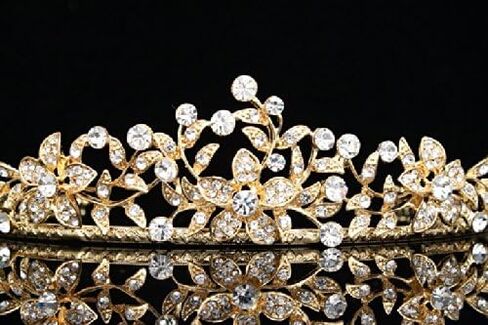 Flower Leaf Bridal Wedding Tiara Crown in Saudi Arabia
