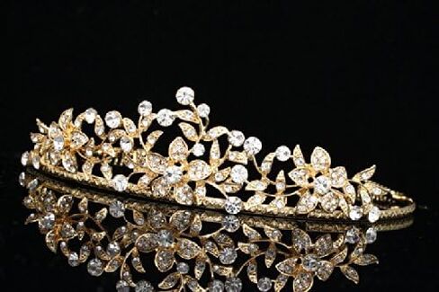 Flower Leaf Bridal Wedding Tiara Crown in Saudi Arabia