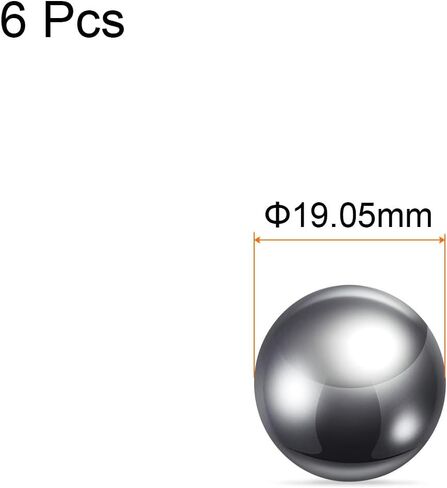 6pcs Precision Balls 3/4" Diameter 304 Stainless Steel for Bearings in Saudi Arabia