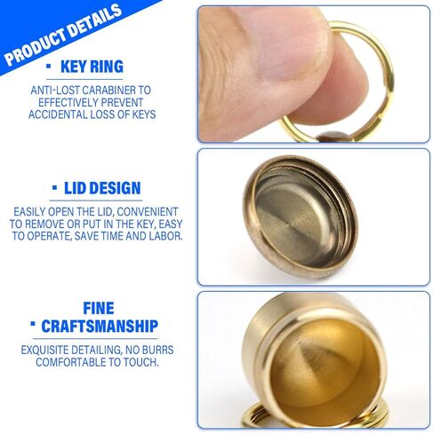 سلسلة مفاتيح على شكل زجاجة حبوب الدواء، على شكل بلوط نحاسي، زجاجات صغيرة فارغة، قلادة على شكل مفتاح، حامل علبة حبوب صغيرة، ملحقات السفر in Kuwait