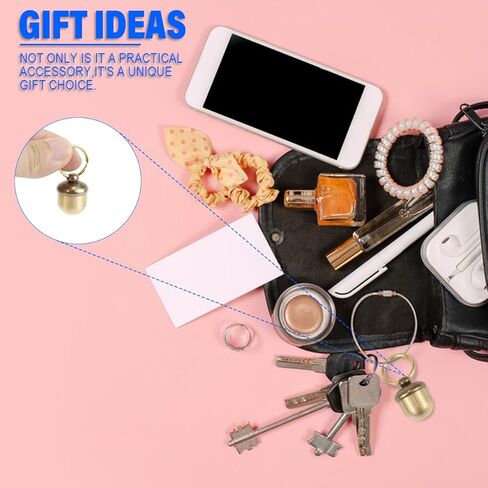 سلسلة مفاتيح على شكل زجاجة حبوب الدواء، على شكل بلوط نحاسي، زجاجات صغيرة فارغة، قلادة على شكل مفتاح، حامل علبة حبوب صغيرة، ملحقات السفر in Kuwait