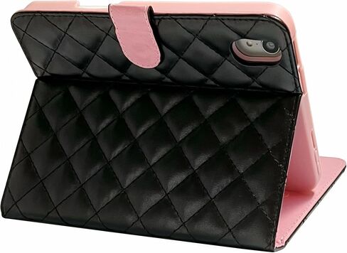 Case for iPad 10th Generation Case with Pencil Holder, PU Leather Crown Bling Folio Stand Cover and Multiple Viewing Angles (Black) in Saudi Arabia