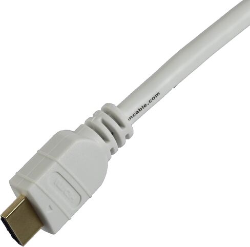 كابل HDMI أبيض عالي السرعة بطول 7 أقدام مع إيثرنت، 28 AWG، العلامة التجارية in Saudi Arabia